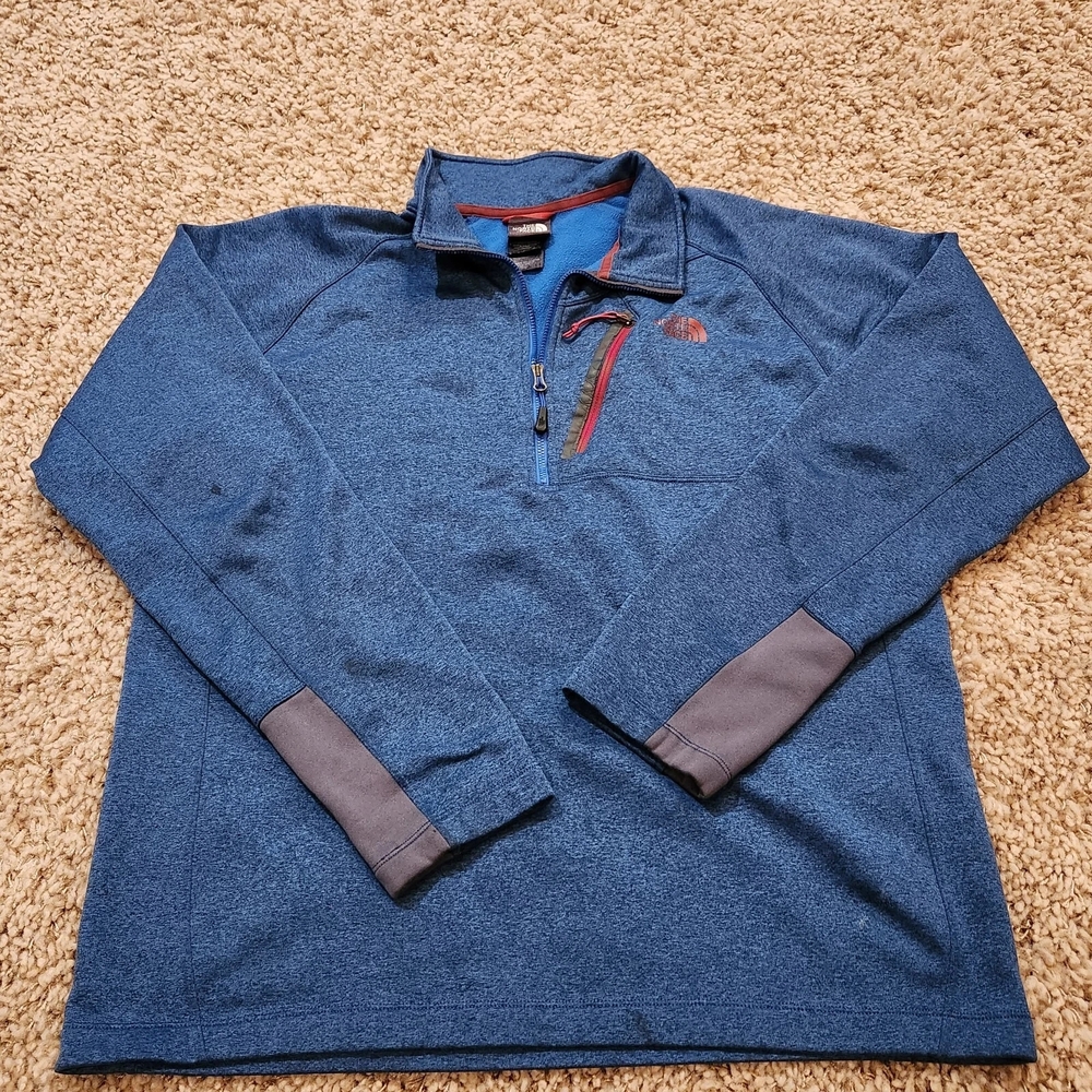 The North Face Blue Zip Up Sweater